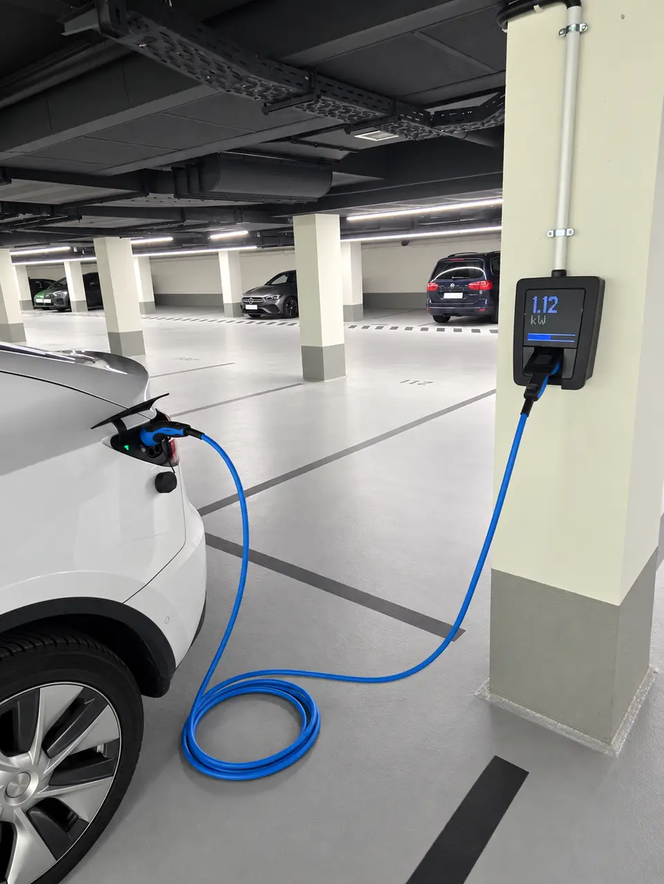 Ladepunkt in der Tiefgarage aus dem Projektbestand von E-PN