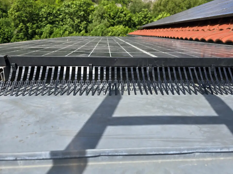 Von E-PN realisierte pv-anlage mit vogelschutz